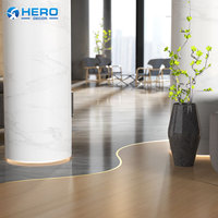 Profilé d'angle en L en aluminium série ARC, bande de transition de protection murale en métal Hero pour projets hôteliers