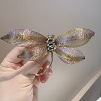 Broches de créateur en strass de cristal, série Forêt, broche libellule, épingles à revers insectes, décoration de vêtements de costume