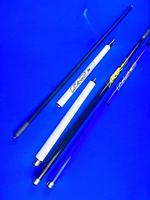 3-PC Uni-Lock Quick Stainless Joint Smooth Grip 58 pulgadas 13,2mm Punta dura Pool Cue Black Carbon Shaft BK3 Hecho de madera de arce