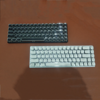 Clavier mécanique compact 68 touches 65% HX-JX04 coloré, connectable par USB, pour ordinateur de bureau avec rétroéclairage LED