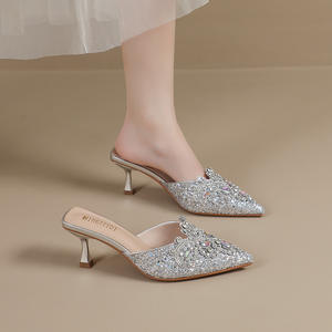 Scarpe da Donna Taglia Grande 43 con <span class=keywords><strong>Tacco</strong></span> <span class=keywords><strong>7</strong></span> <span class=keywords><strong>CM</strong></span>, Punta Affusolata, Calzature di Lusso per Signore - Product Image 2