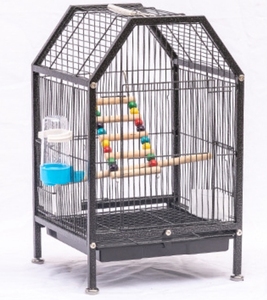 Bangke Papegaaienkooi Groothandel Hoogwaardige Metalen Vierkante Vogels Nest Metaal Home <span class=keywords><strong>Bird</strong></span> Fokreizen Draagbaar Huisdierendraadhuis - Product Image 4