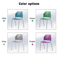 Chaises empilables en plastique pour étudiants universitaires, mobilier de classe moderne pour la lecture, l'écriture et l'étude quotidienne