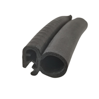Pinchweld, Protector de borde de puerta de coche, tira de sellado de goma embellecedora, inserto de núcleo de Metal, protección de borde de ventana de puerta de vehículo, tira de sellado de goma