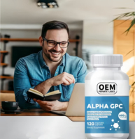 Complément alimentaire VitaHall Alpha GPC Choline 600 mg 120 capsules végétales Formule avancée pour la mémoire Nootropique Soutien cérébral Alimentaire pour adultes