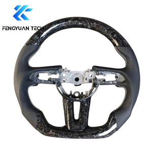 Volante Personalizado para Mazda 3 6 <span class=keywords><strong>CX3</strong></span> CX4 CX5 CX50 CX30 CX8 CX9 CX90 MX5 con Base Plana, Fibra de Carbono, Cuero y Alcántara 2017 - Product Image 1