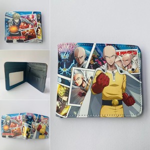 10 Estilos Anime Monedero Tarjeta Bolsa <span class=keywords><strong>One</strong></span> <span class=keywords><strong>Punch</strong></span> <span class=keywords><strong>Man</strong></span> Saitama Genos Anime PU Carteras Cartera plegable para hombres Mujeres - Product Image 1