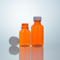 Vente complète 3oz 8oz 16oz 100ml 240ml 500ml ambre PET sirop bouteille de tabac bouteille de médecine bouteille de liquide