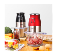 Robot culinaire électrique multifonctionnel haut de gamme 500W à vitesse variable et faible bruit avec 4 lames (hachoir à viande de cuisine) - Offre Spéciale