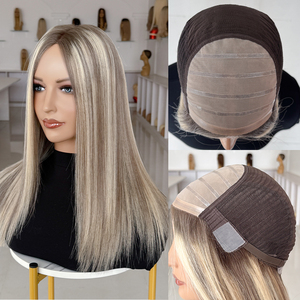 Ready to Ship 5x5 Mono Top <b>Wig</b> with Silicone European Medical <b>Wig</b> for Alopecia Human Hair <b>Wig</b> for Cancer Patients - Product Image 1