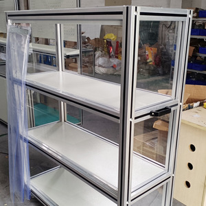 Custom Aluminum Profile Frame 6063 Anodized Extrusion Industrial Mounting Assembly Line Equipment Support - Product Image 1