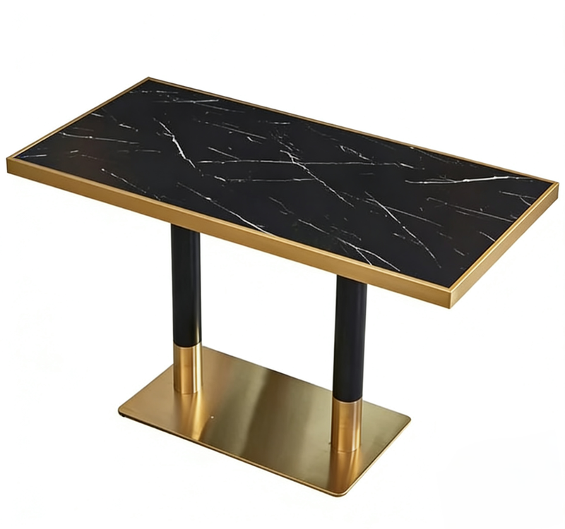 Commercial Restaurant Marble Dining Table Luxury
