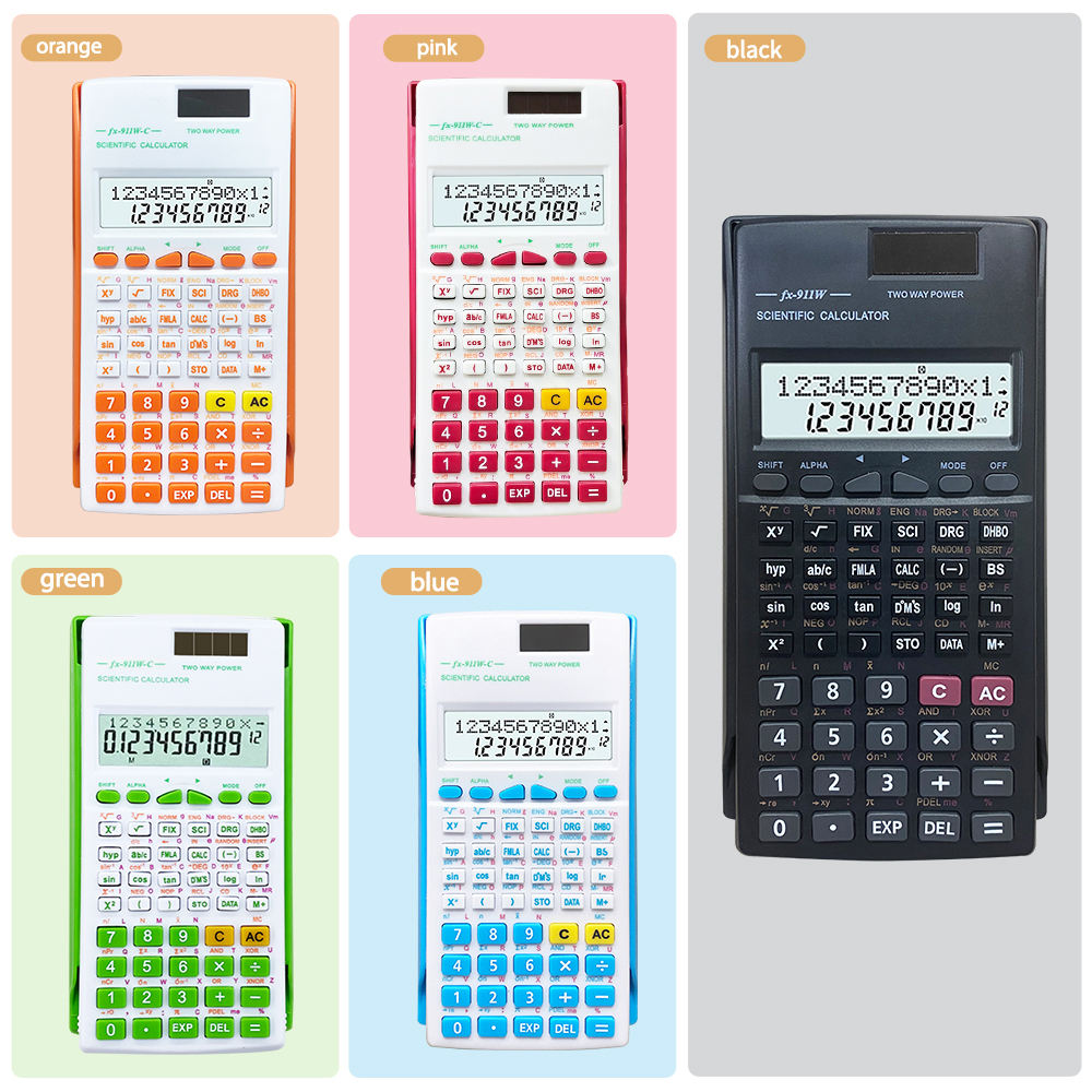 Scientific Calculator FX-911W 229 Functions Dual Power
