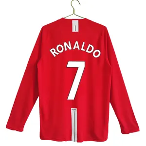 Wholesale Long Sleeve Vintage Top With Number And Name Thailand Premium Classic Soccer Jersey