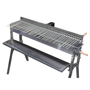 <span class=keywords><strong>Barbecue</strong></span> au <span class=keywords><strong>charbon</strong></span> de bois, rôtissoire en acier inoxydable, hibachi BBQ avec 40 brochettes - Product Image 6