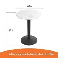 Chaise de table à manger commerciale de luxe léger Rock Board Fast Food Cafe Cantine Aire de service pour magasins de thé au lait Ensembles de restaurant