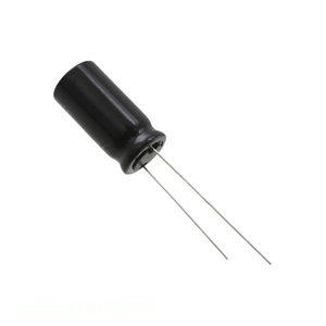 Condensateur à traversée de canal, 470 µF, en aluminium, 470UF, 20%, 16V, RADIAL TH UVP1C471MPD1TD - Product Image 1