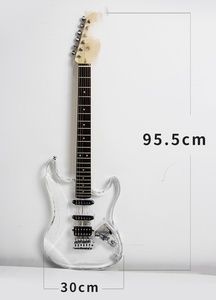 All'ingrosso OEM cristallo trasparente chitarra elettrica singola singola doppia chitarra elettrica acrilico Rock chitarra elettrica dal vivo - Product Image 6