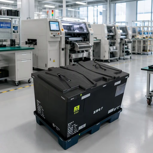 Heavy-duty Hdpe Anti-static Case 1130*725*745mm Foldable Stackable Esd <b>Plastic</b> Pallet Box <b>for</b> Safe Electronic Component <b>Storage</b> - Product Image 3