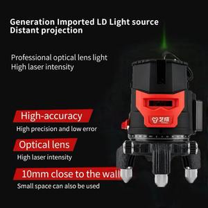 Nouveautés : Niveaux laser rotatifs durables à 5 lignes, faisceau vert, outil pour l'industrie du bricolage - Product Image 4