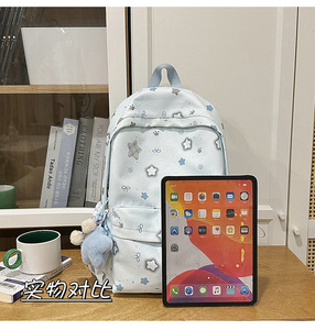 Student schoolbag new model <b>backpack</b> <b>large</b> capacity lightweight cute girl double shoulder bag - Product Image 3