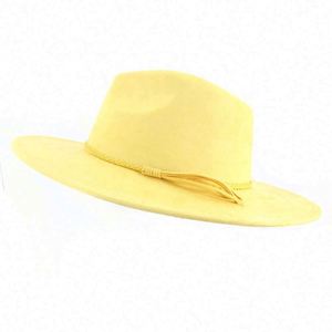 High Quality Vintage Wholesale Wide Brim Fedora Jazz Western Cowboy Felt Cowgirl Fishing Party Hats - Product Image 3