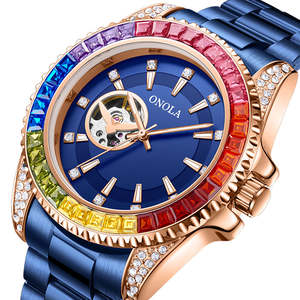 Nouveau ONOLA 3839 mode hommes entièrement automatique montre mécanique 30m étanche cadran lumineux bracelet en acier inoxydable 2025 - Product Image 1