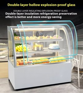 Refrigerador <span class=keywords><strong>de</strong></span> exhibición <span class=keywords><strong>de</strong></span> pasteles comercial, puerta <span class=keywords><strong>de</strong></span> <span class=keywords><strong>vidrio</strong></span>, escaparate <span class=keywords><strong>de</strong></span> panadería, Enfriador <span class=keywords><strong>de</strong></span> pastelería, tienda, gabinete <span class=keywords><strong>de</strong></span> postres, equipo, <span class=keywords><strong>vitrina</strong></span> <span class=keywords><strong>de</strong></span> pasteles - Product Image 4