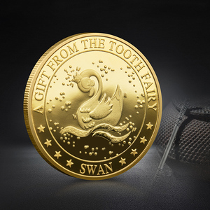 Prezzo di fabbrica fatina dei denti monete d'oro regalo per bambini in metallo moneta commemorativa carrozza di zucca - Product Image 6