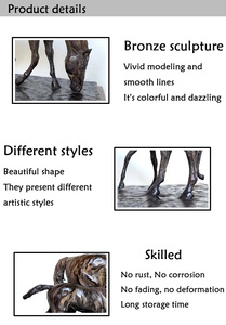 Statua di Cavallo in Bronzo Fuso Personalizzabile per Decorazione Domestica e Uso Religioso - Product Image 6
