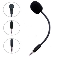 Mini microphone à col de cygne flexible Logitech G344 sans fil de 3,5mm pour casque de jeu