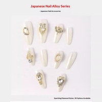 Paso Sico Accessoires d'ongles tendance de luxe en alliage, mignons et kawaii, ornements 3D en diamant et perles, décorations d'ongles multi-styles à porter