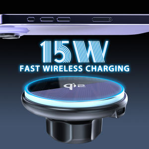 Nouveaux produits tendance 15w Qi2 chargeur sans fil support d'évent de voiture 360 support de téléphone magnétique de voiture rotatif avec charge sans fil - Product Image 3