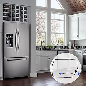 Ensemble de chauffage de dégivrage pour réfrigérateur DA47-00244U avec clip de drainage pour évaporateur de réfrigérateur DA61-06796A, <span class=keywords><strong>gaine</strong></span> métallique du chauffage - Product Image 4