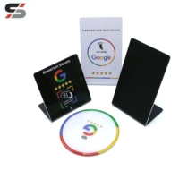 Noir google review google review carte à puce nfc acrillic google review