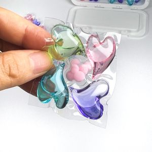 Cápsulas de detergente líquido multifunción 3 en 1 de 20g, cápsulas desechables, limpiador de bolas de Gel, forma de hojas para lavadora - Product Image 2