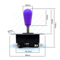CROWN 309 FJ Micro Joystick pour Jamma PC Arcade Coin Pusher pour Tekken 7 sur PS3 XBOX
