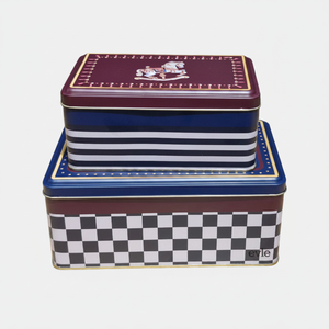 The Nutcracker Parade Collection Metal 2 Pcs Rectangular Storage Box Set - Product Image 2