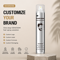 OEM ODM 420ml Laque pour cheveux en aérosol, tenue forte, protection thermique, texturisante pour cheveux bouclés et secs, étiquette privée, logo personnalisé