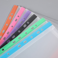 Porte-documents A4 à 11 trous de grande capacité avec logo personnalisé, en plastique transparent PP, bouton, imperméable, dossier de documents, bureau, école, Zhanma