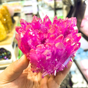 Tự Nhiên Màu Xanh Pha Lê Đá Bán Buôn Thiên Thần <span class=keywords><strong>Aura</strong></span> Tinh Thể Thạch Anh Cụm Cầu Vồng Màu Sắc <span class=keywords><strong>Aqua</strong></span> <span class=keywords><strong>Aura</strong></span> Pha Lê Cụm Cho Trang Trí Nội Thất - Product Image 3