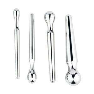 FRRK FRRK Kit de Masturbación con Palo de Acero Inoxidable en Forma de Ojo de Caballo, Masajeador de Próstata, Estimulación Erótica Alternativa - Product Image 3