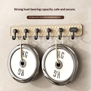 Crochets à ventouse <span class=keywords><strong>sans</strong></span> perçage, crochets muraux en plastique ultra-résistants pour porte, cuisine, salle de bain - Product Image 4