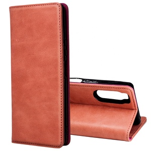 Hot bán chính hãng da lật bìa da với Wallet chủ thẻ điện thoại trường hợp đối với Sony <span class=keywords><strong>Xperia</strong></span> 5 <span class=keywords><strong>Mobile</strong></span> Cover quay lại trường hợp - Product Image 1