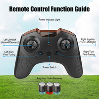 Mini hélicoptère télécommandé RC avec capteur de vol, lumière LED, rechargeable par USB, modèle d'avion en plastique pour enfants