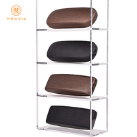 Étui à lunettes texturé - Étui rigide en cuir PU pour lunettes - Boîte de rangement portable pour lunettes - Étui à lunettes pour hommes et femmes