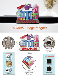 Aimant de réfrigérateur en métal personnalisé, impression 3D manuelle, différentes formes, logo, souvenir de la fabrique de boîtes de conserve de Berlin, haute qualité - Product Image 3