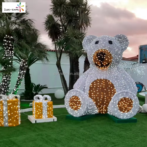 Lumière extérieure LED motif ours, décorations extérieures pour Noël et la Saint-Valentin - Product Image 4