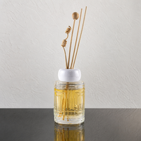Bouteille en verre vide ronde gaufrée de 150 ml pour diffuseur à bâtonnets, idéale pour la décoration intérieure et la diffusion de parfums, avec impression de logo personnalisée – Approvisionnement direct usine