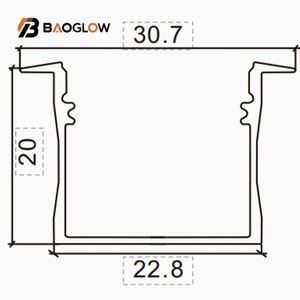 Wholesale 23*20A Shelf Customized Surface Mounted Recessed Floor Led Strip <b>Light</b> for Aluminum Ceiling Led Profile Ip67 Neon - Product Image 4